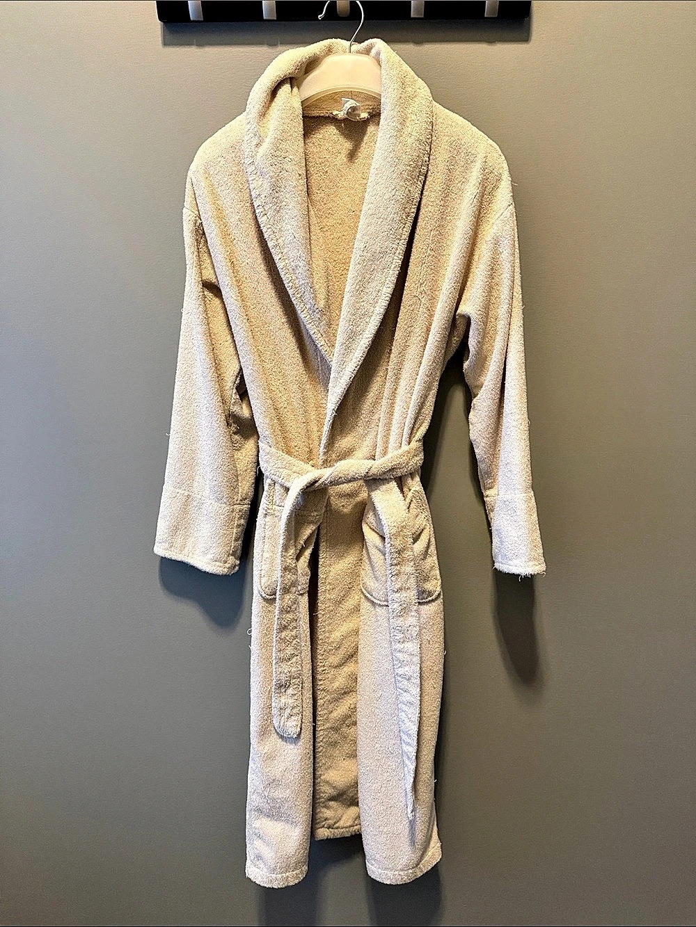 Vintage 2000s 100% Cotton Towel Belted Robe Men’s Size Small or Women’s Medium